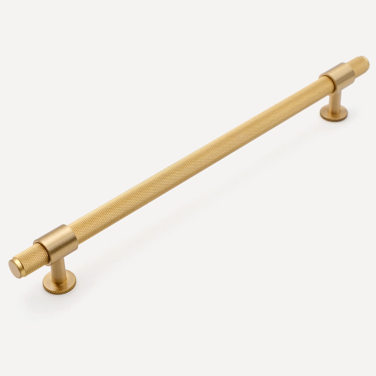 Knurled Brass Drawer Pulls | QS03-B