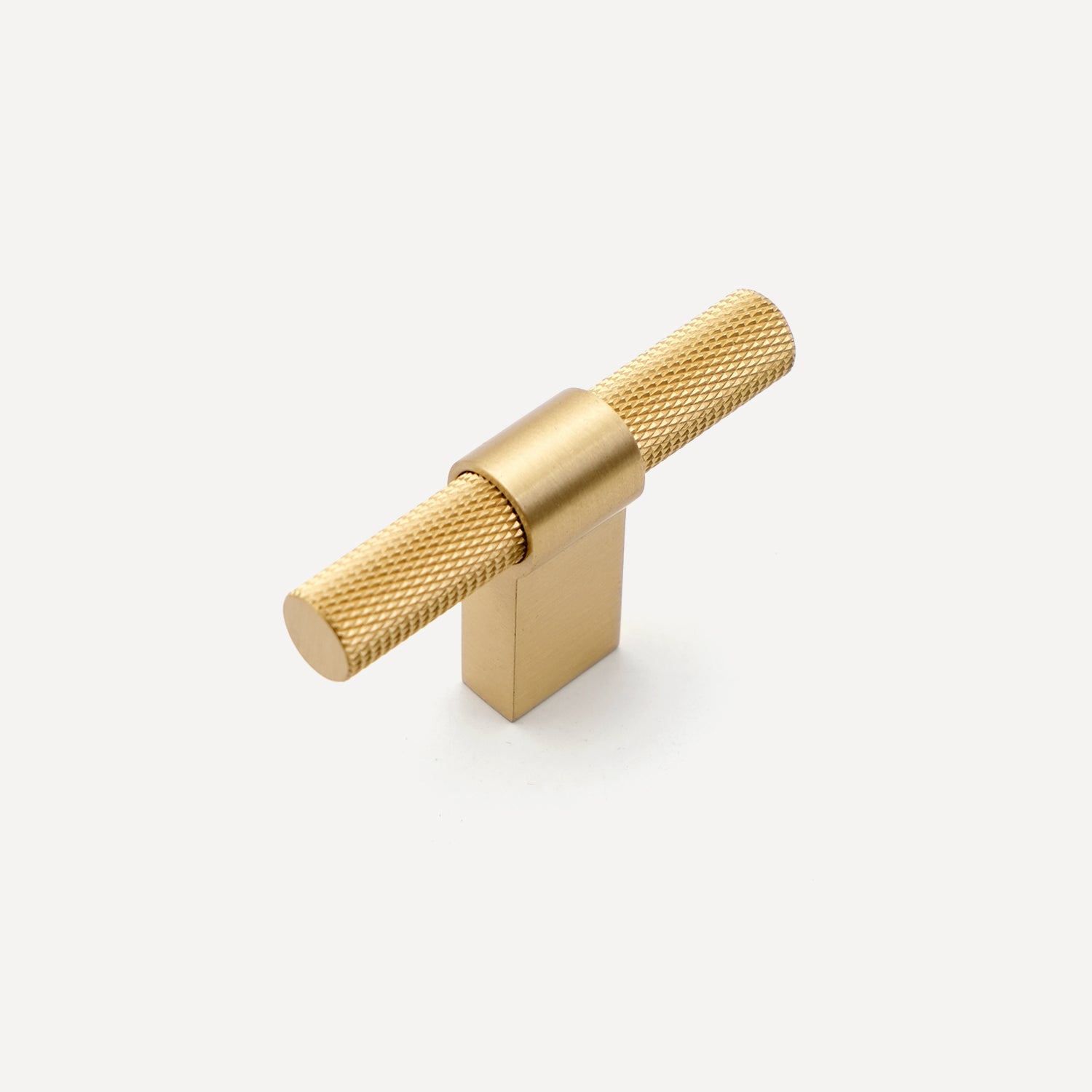 Knurled Brass Kitchen Pulls | YH01-B