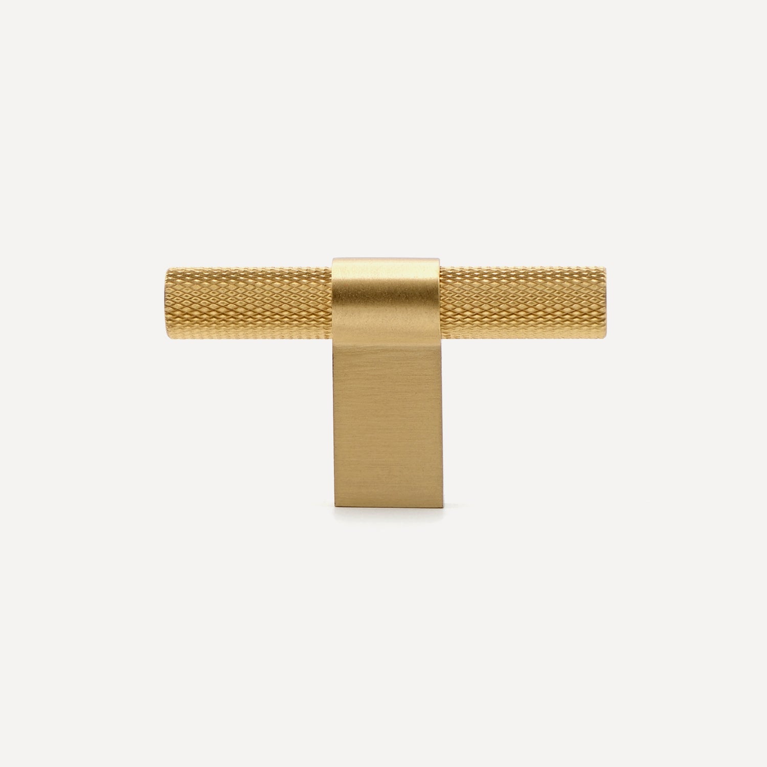 Knurled Brass Kitchen Pulls | YH01-B