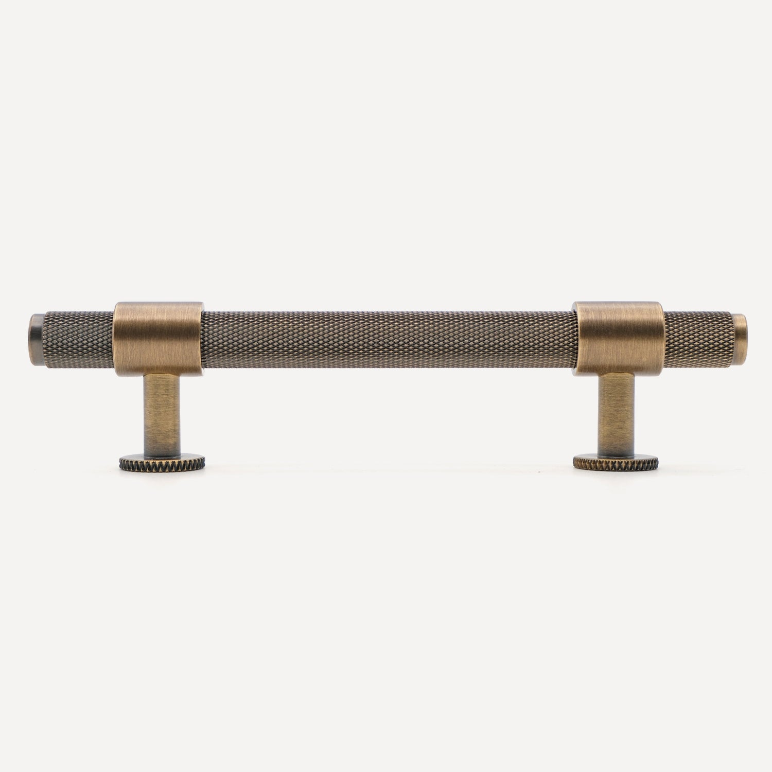 Knurled Antique Brass Handles | QS03-A