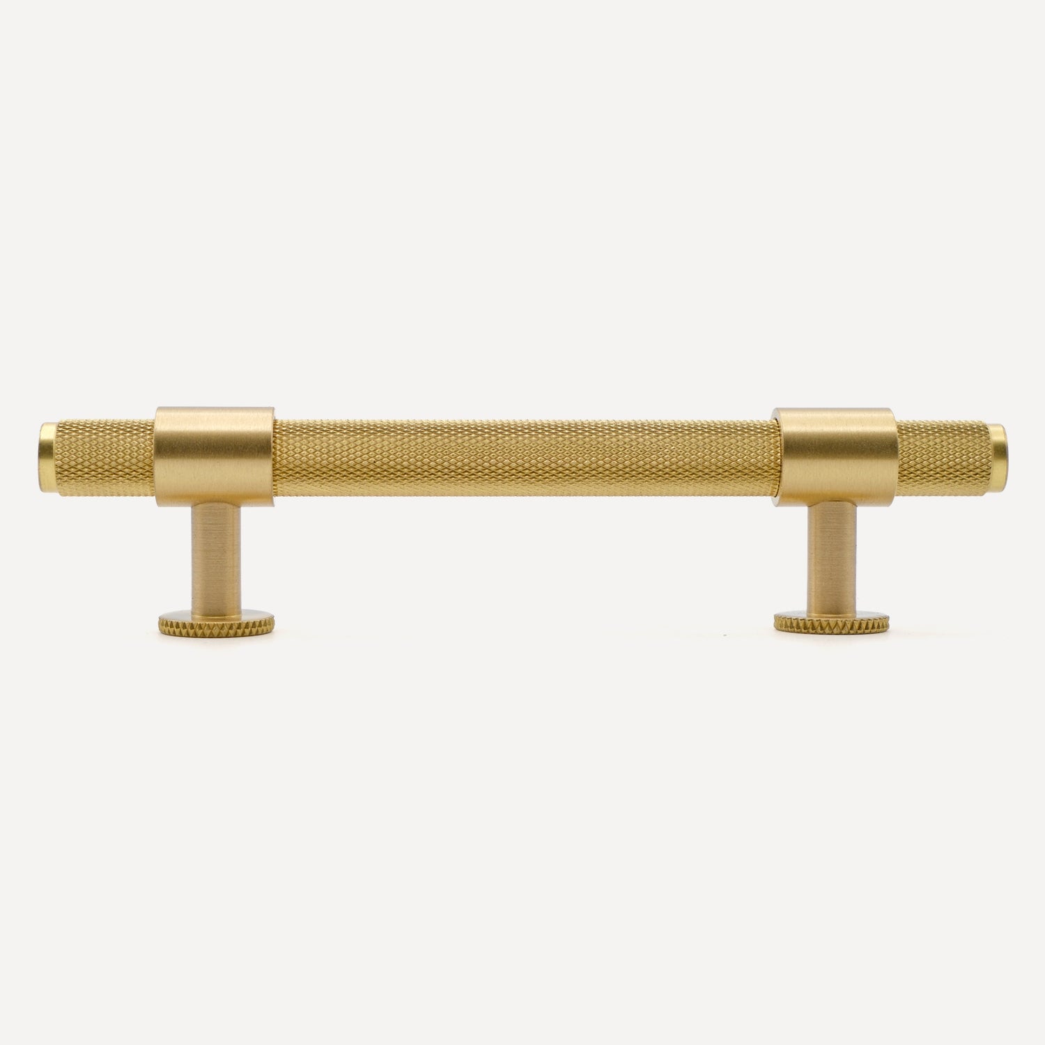 Knurled Brass Drawer Pulls | QS03-B