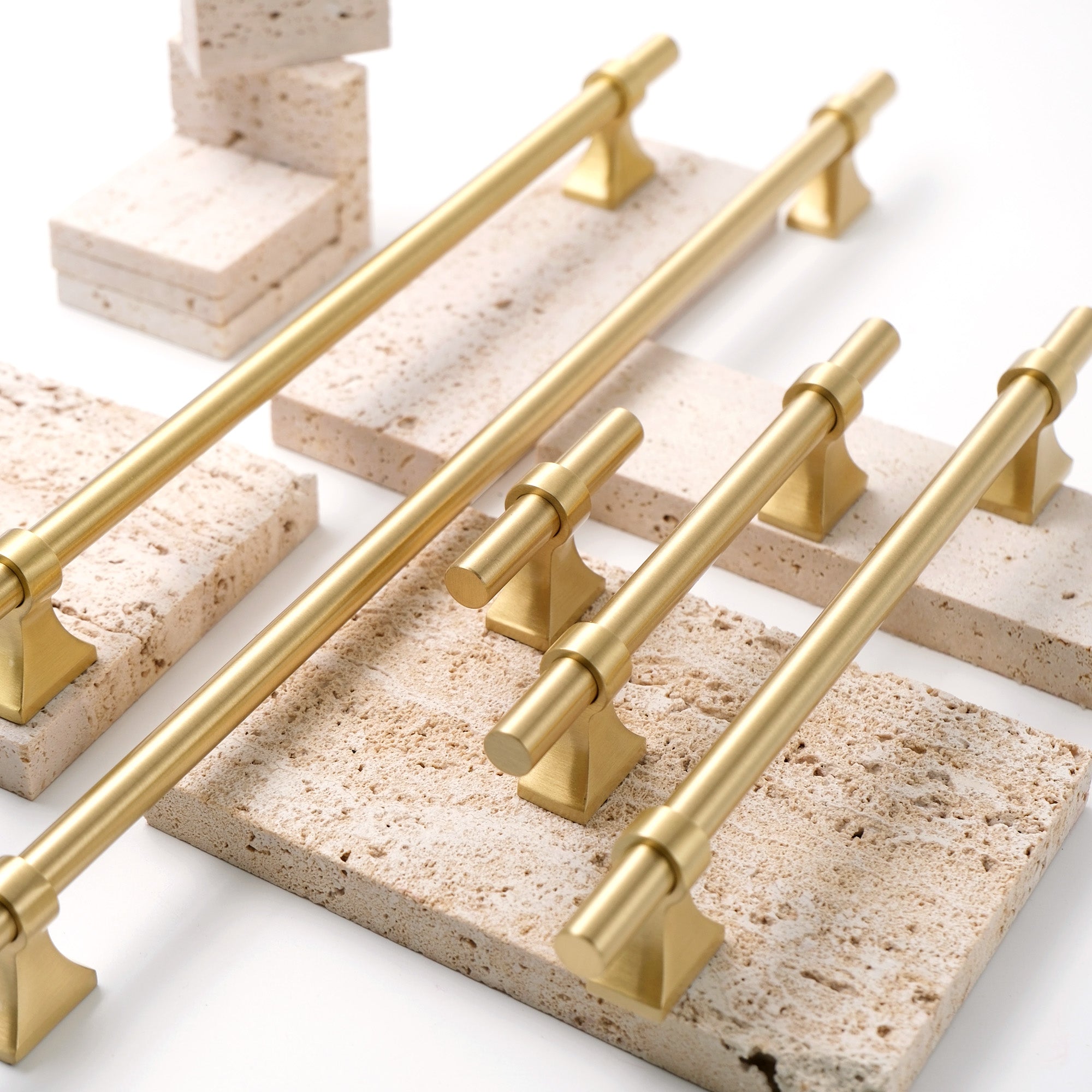 Satin Brass Bar Handles | SN05-B